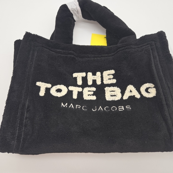 Marc Jacobs Handbags - Marc Jacobs Black and White Tote Bag - Terry Cloth